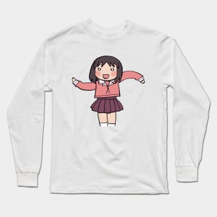 osaka doing the wavy hands / azumanga daioh Long Sleeve T-Shirt